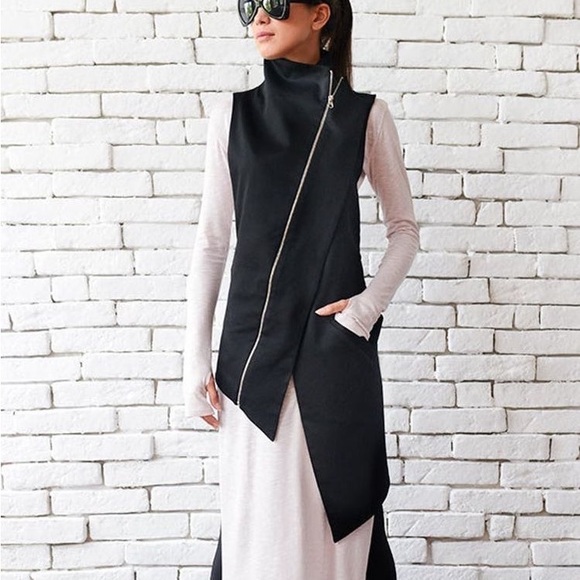 Rick Owens Jackets & Blazers - Metorphoza asymmetrical vest top